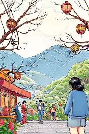 《墨隐山房录》封面：水墨屋檐下悬着一支蘸饱墨的狼毫